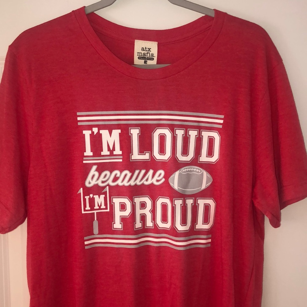 ATX mafia football red shirt large